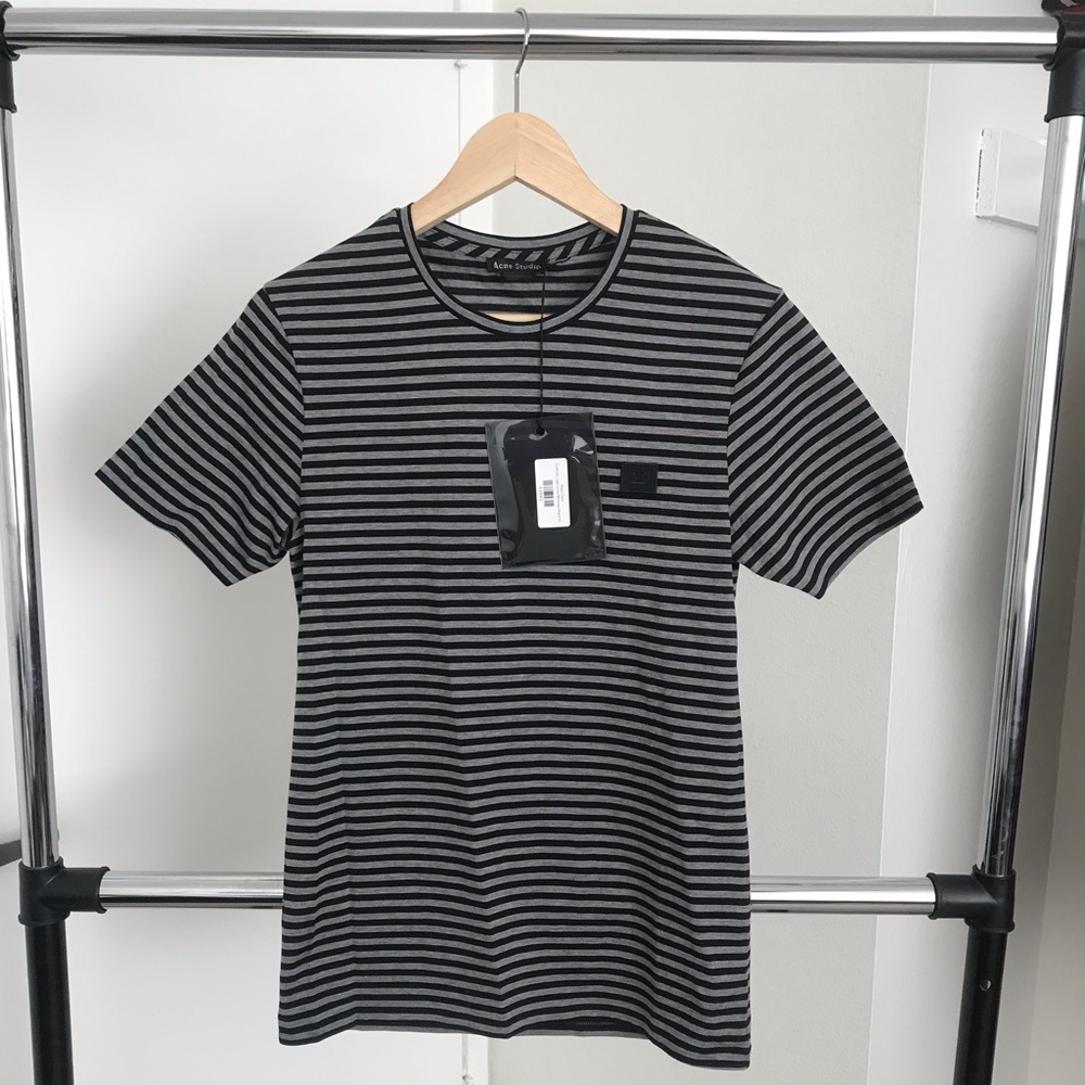 NWT ACNE STUDIOS NAPA FACE STRIPED TEE